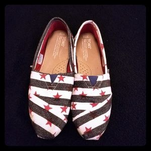 Women's classic Toms, stars and stripes,  7.5